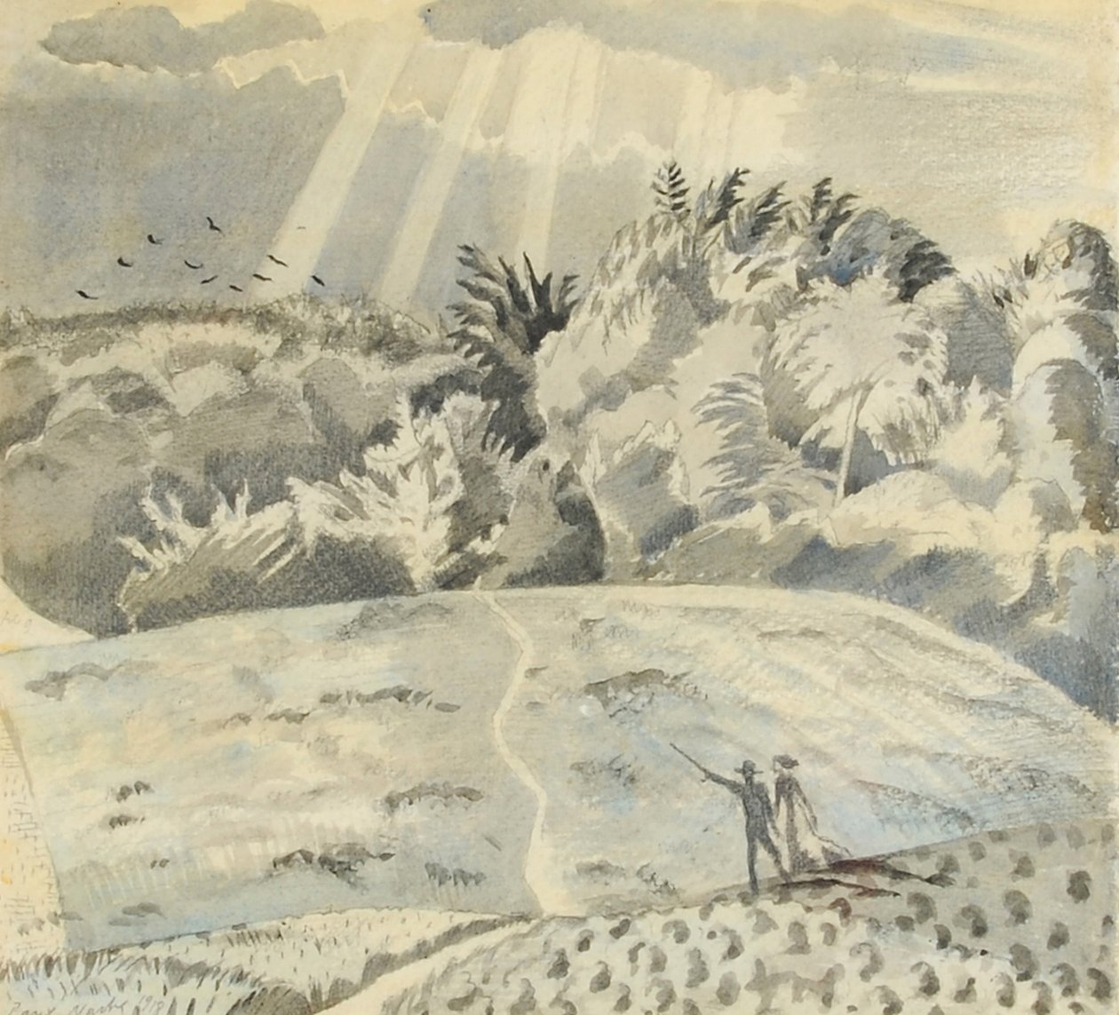 Il sentiero del campo da Paul Nash