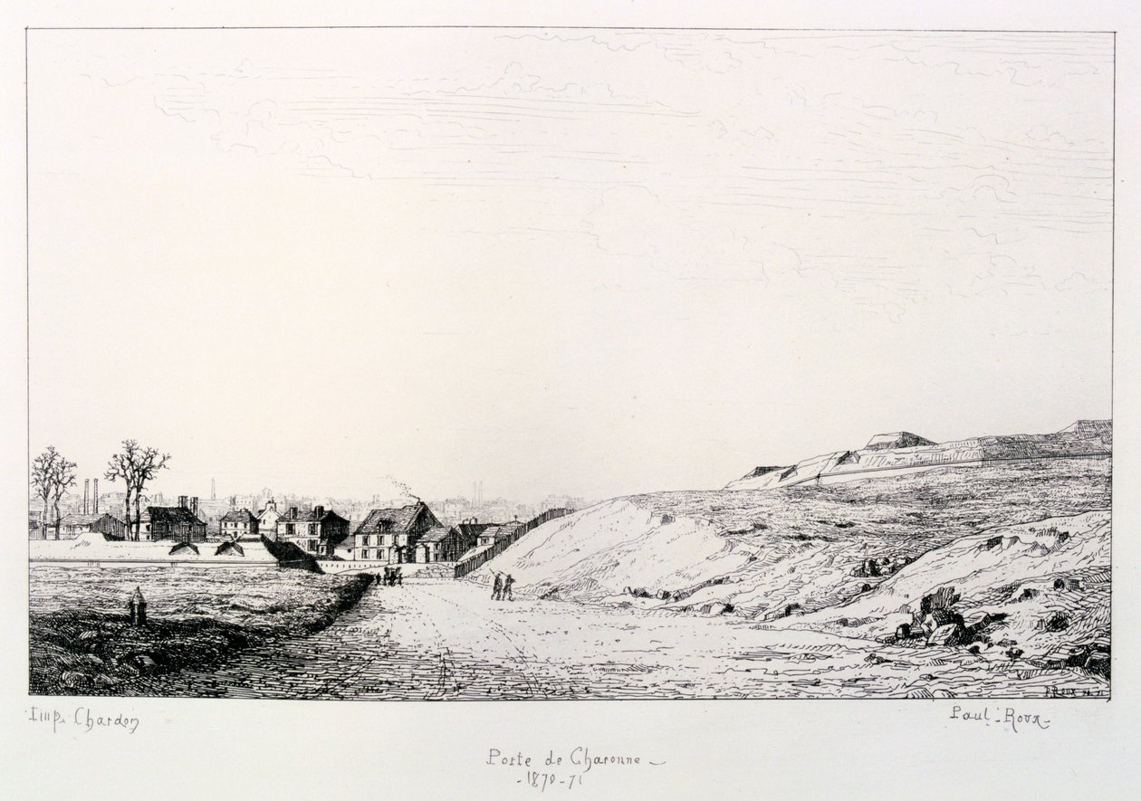 Poste de Charonne, Assedio di Parigi, 1870-1871 da Paul Roux