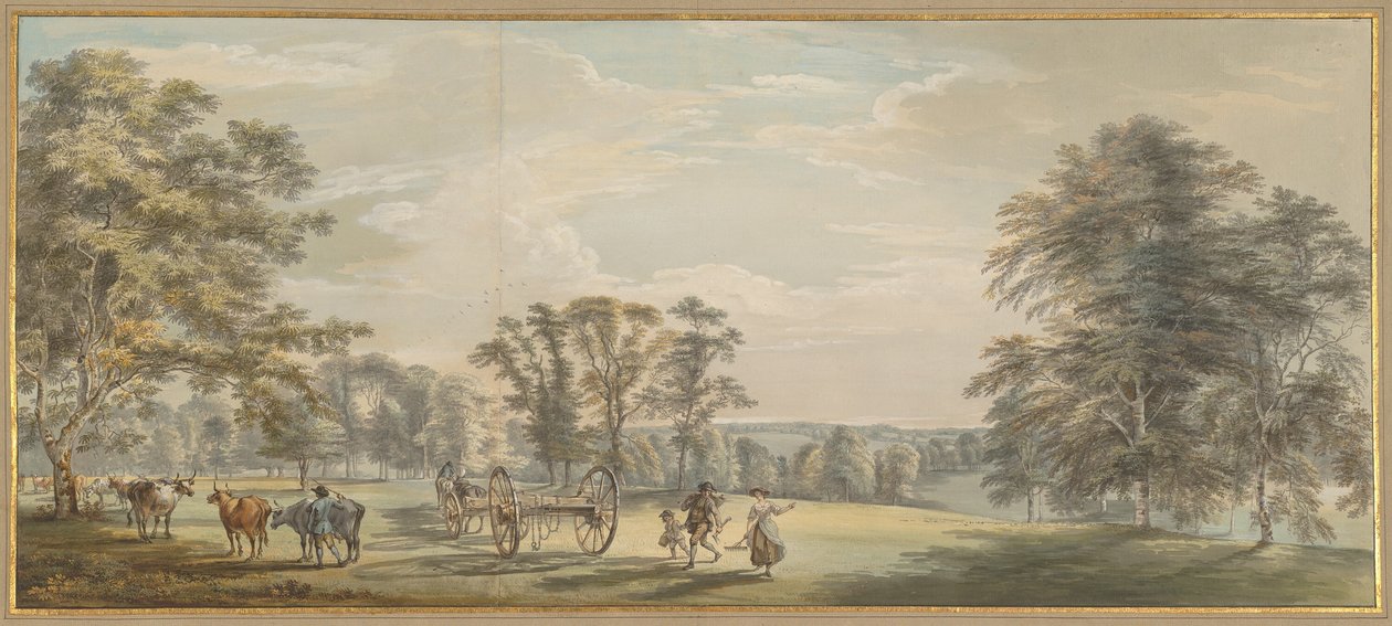 Alba nel parco di Luton da Paul Sandby