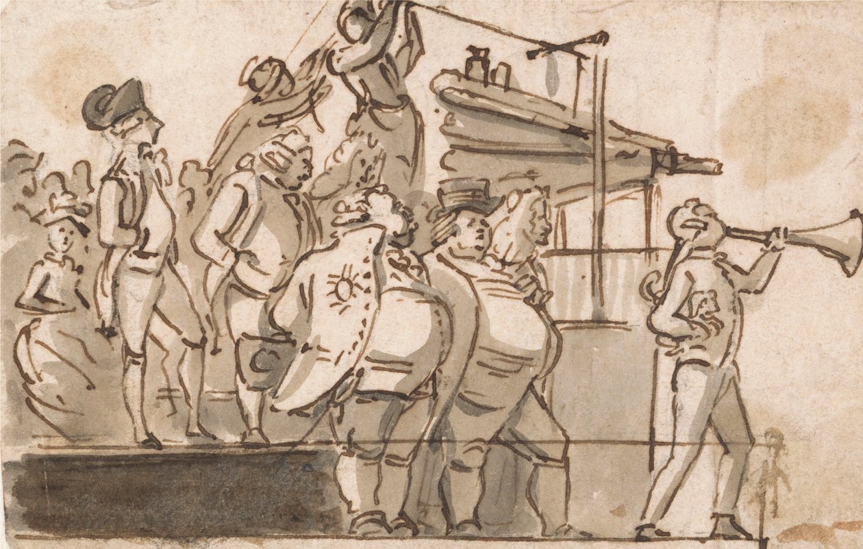 Scena elettorale da Paul Sandby