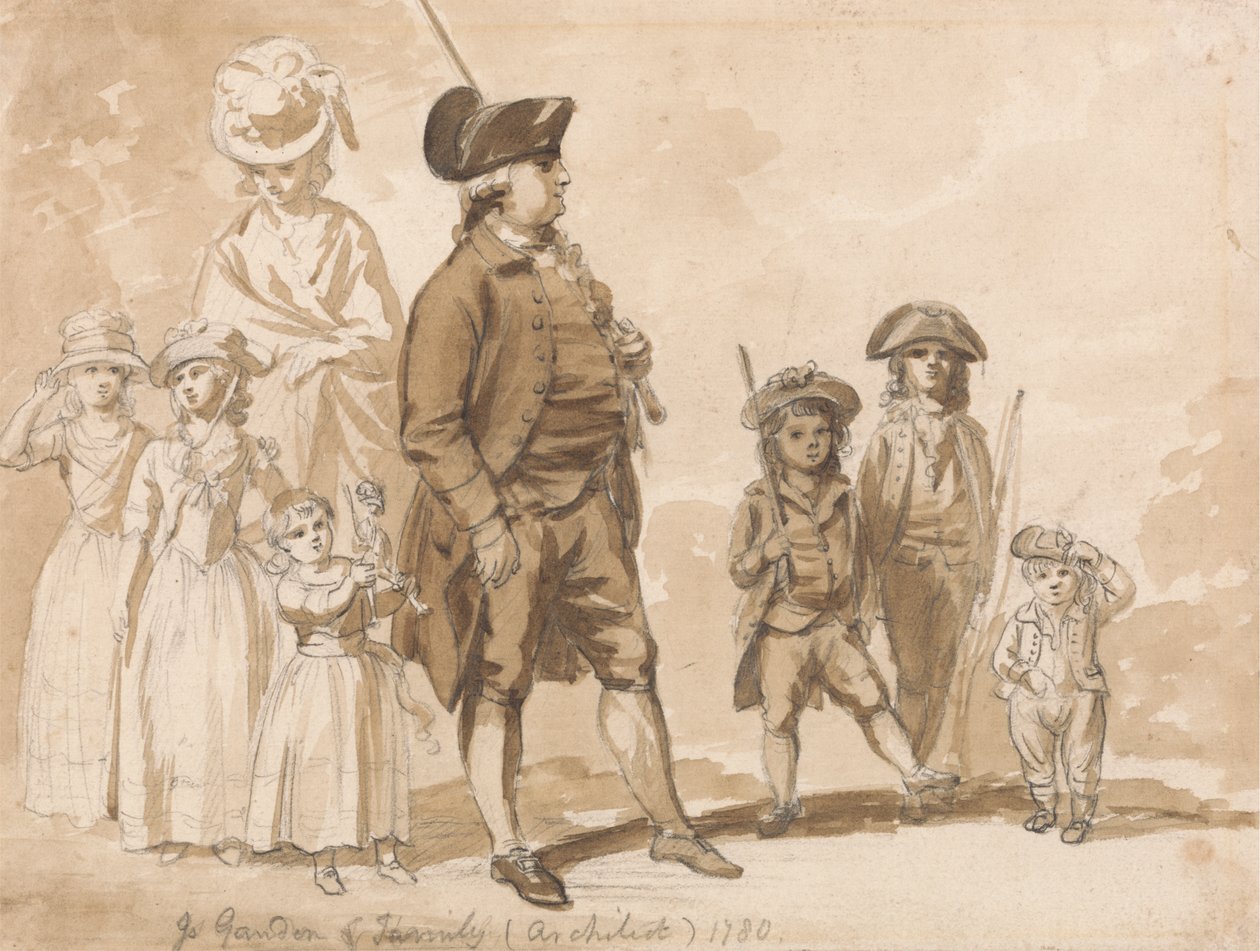 James Gandon e famiglia da Paul Sandby