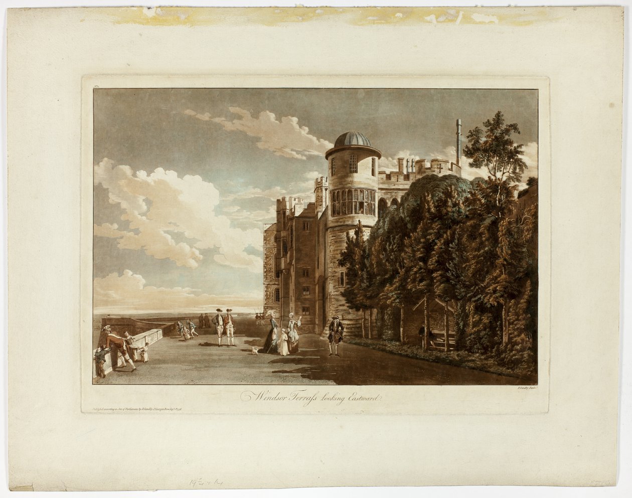 Terrazza di Windsor guardando verso est da Paul Sandby