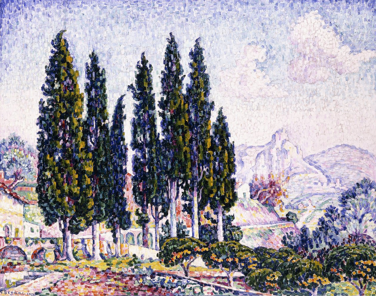 Un giardino a Saint-Paul da Paul Signac