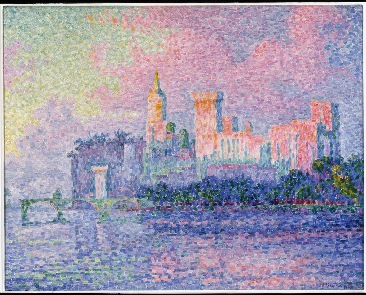 Il castello dei Papi, Avignone da Paul Signac