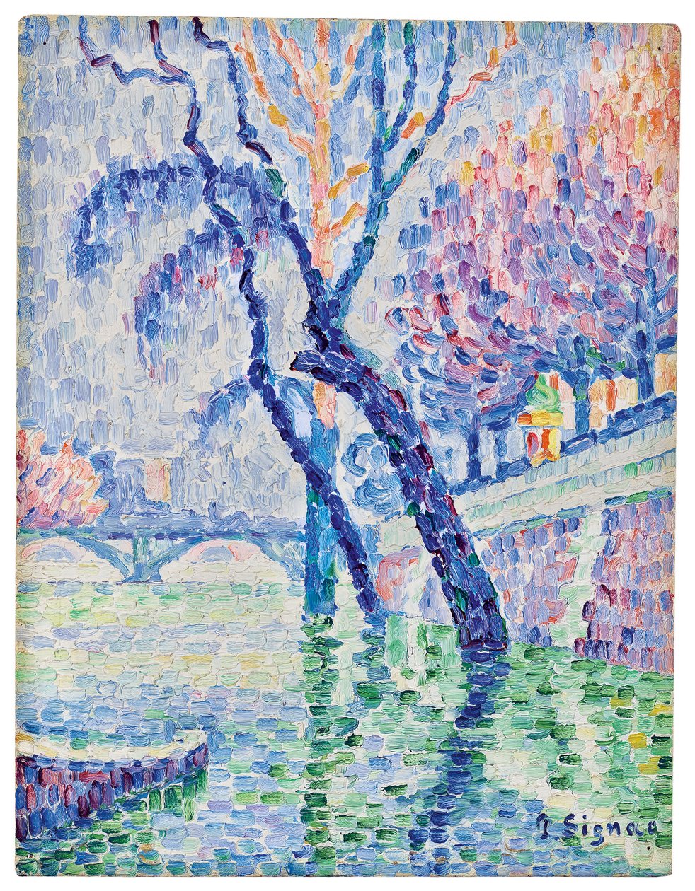 Pont des arts, Inondazione, 1930 da Paul Signac