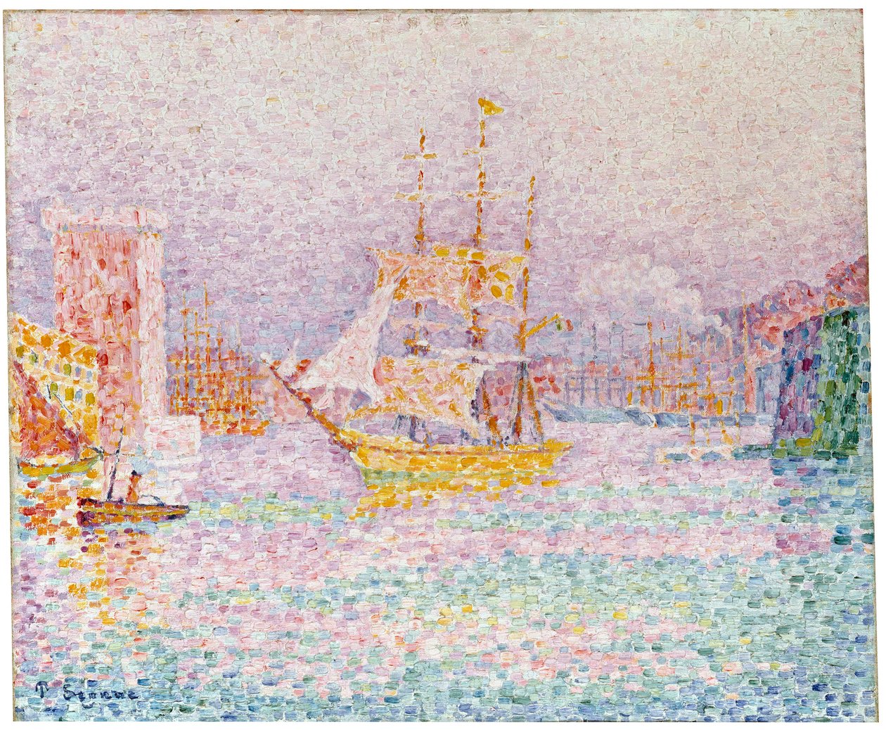 Il porto di Marsiglia da Paul Signac