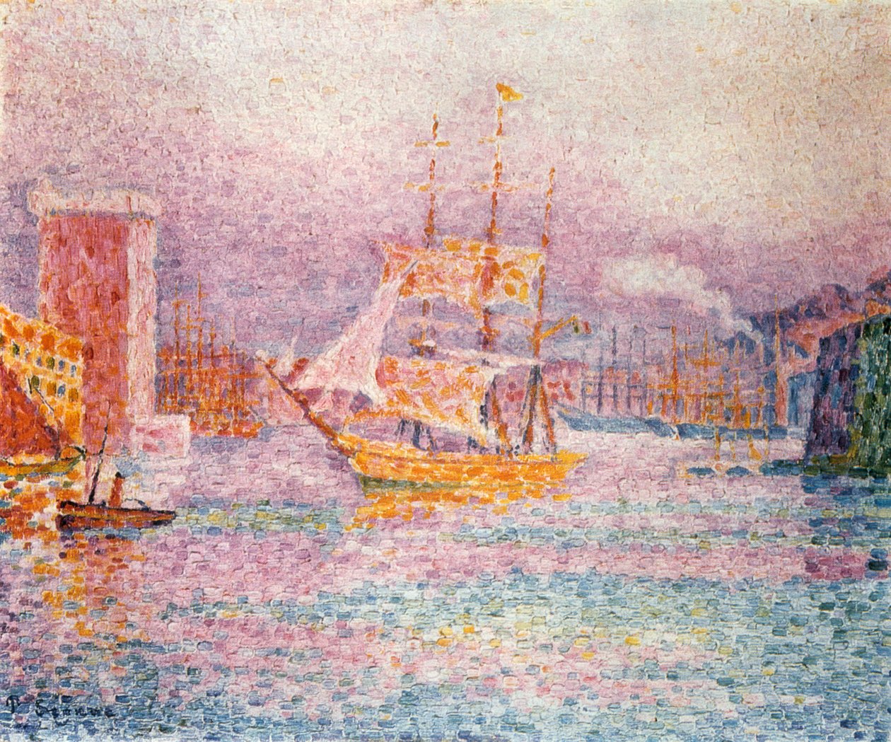 Il porto di Marsiglia, 1907 da Paul Signac