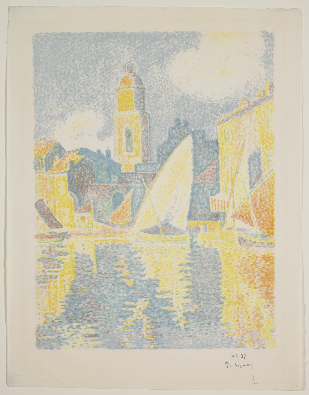 Il porto di St. Tropez da Paul Signac