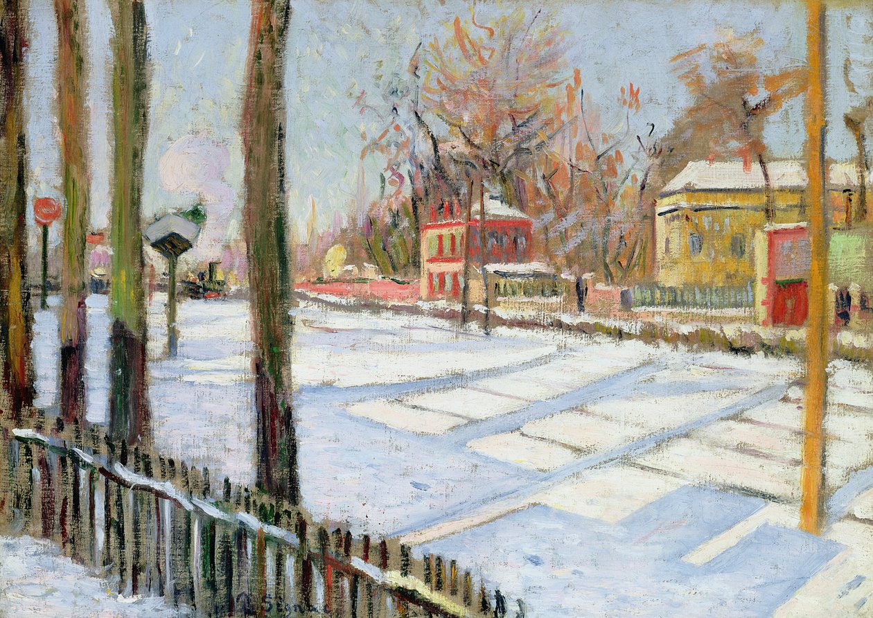 La neve, Bois, 1886 da Paul Signac