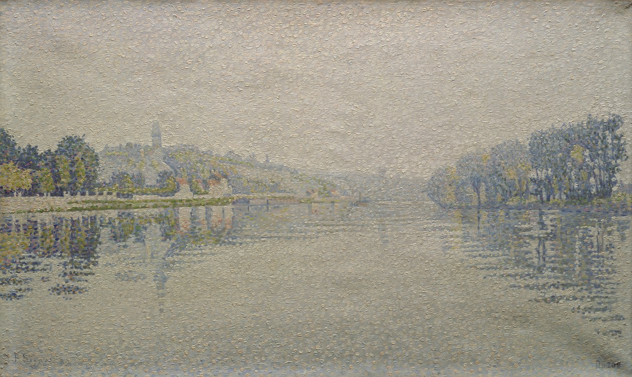 Veduta della Senna a Herblay, 1889 da Paul Signac