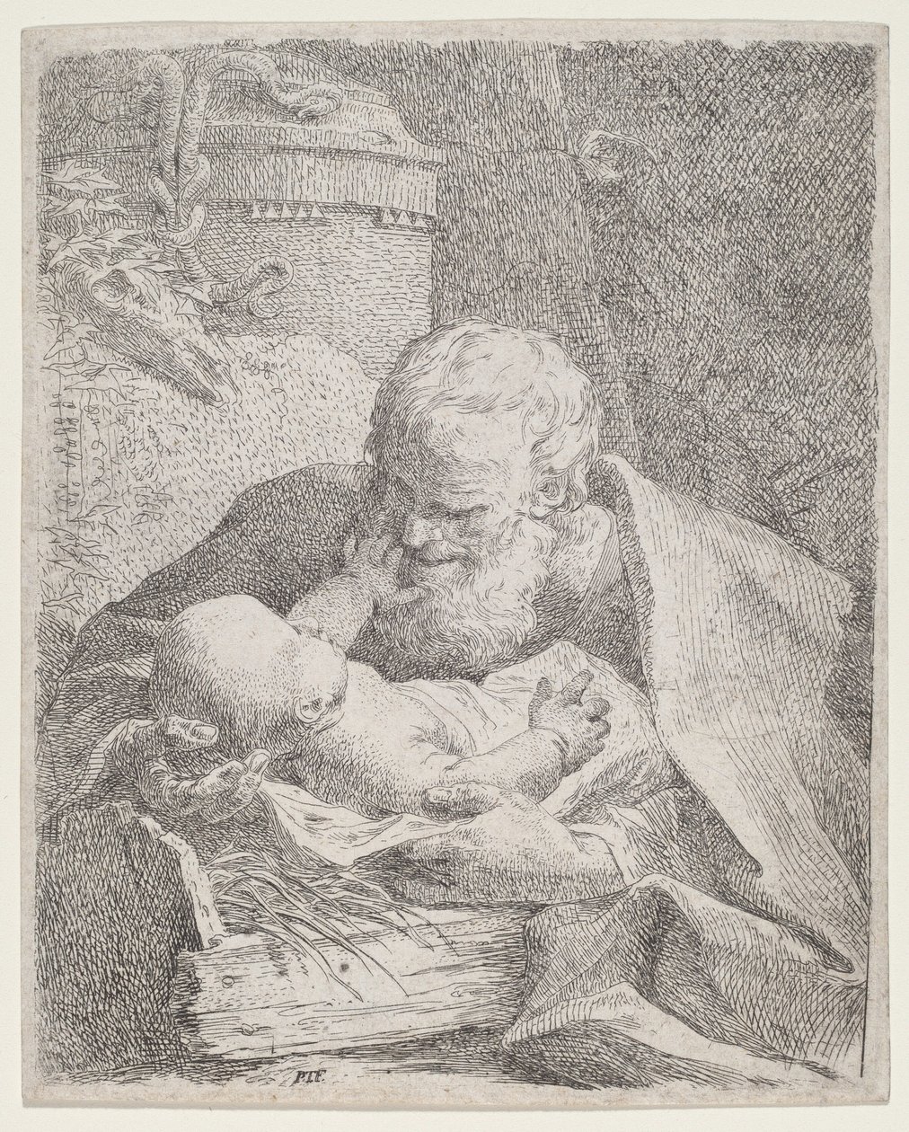 San Giuseppe con il Bambino Gesù da Paul Troger