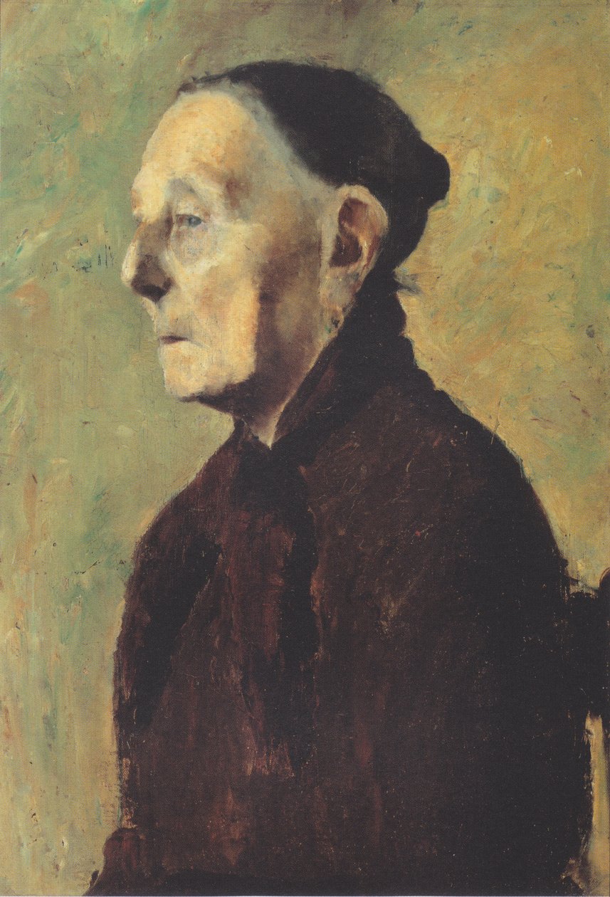 Ritratto di una vecchia donna di profilo da Paula Modersohn Becker