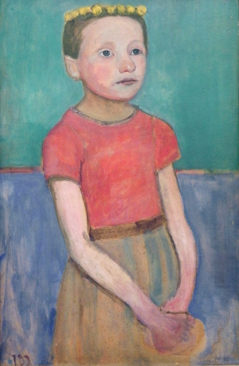 Ritratto di una ragazza italiana di circa 12 anni da Paula Modersohn Becker