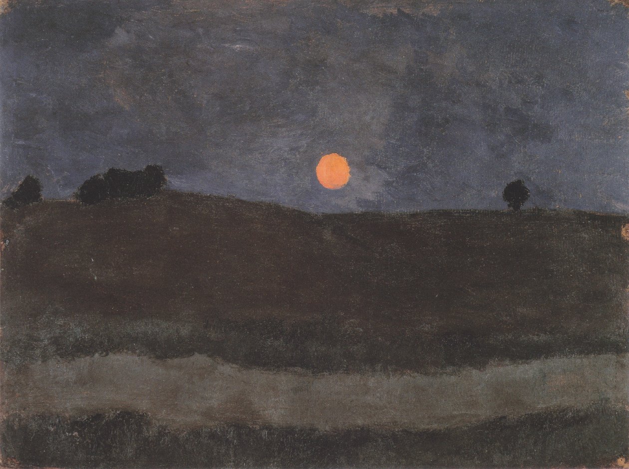 Luna sul paesaggio da Paula Modersohn Becker