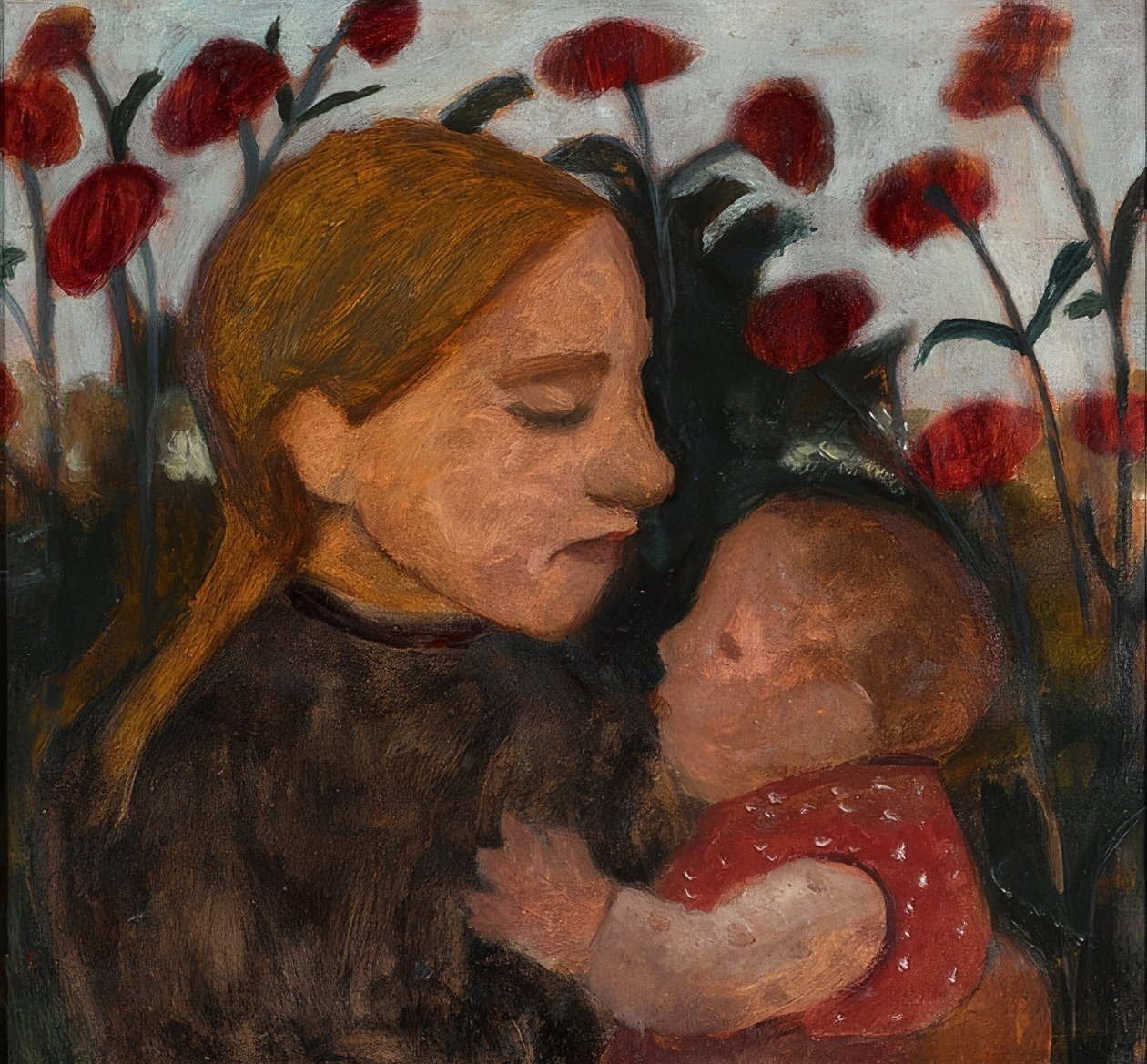 Giovane Donna con Bambino, 1902 da Paula Modersohn Becker