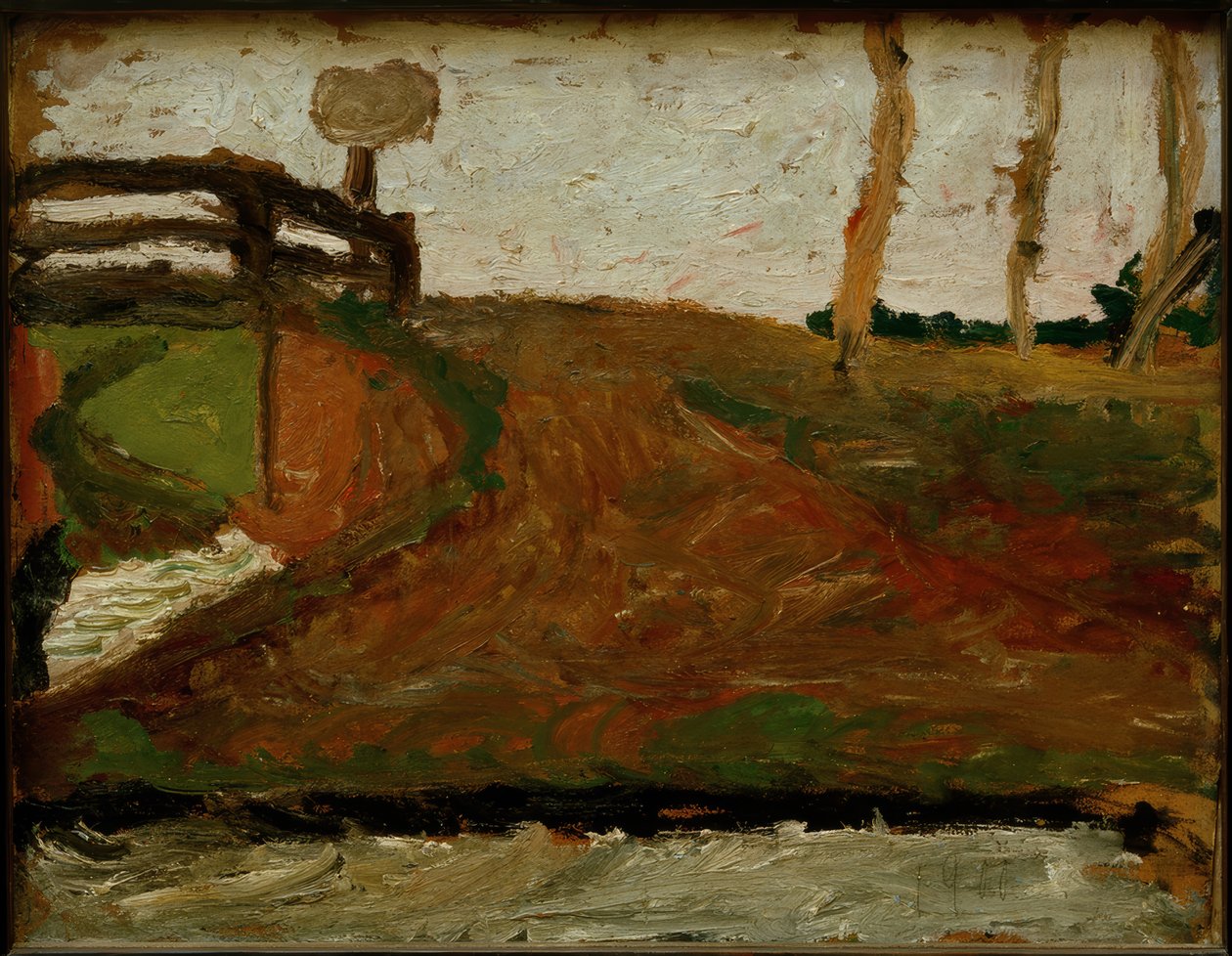 Paesaggio di brughiera con ponte da Paula Modersohn Becker