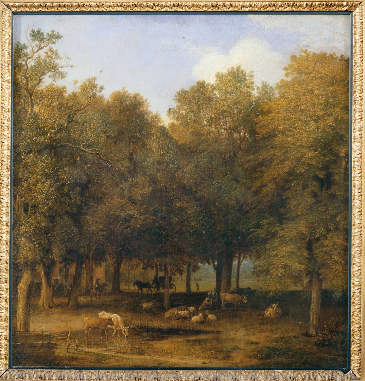 Le Bois de La Haye. 1650 ... da Paulus (attr.to) Potter
