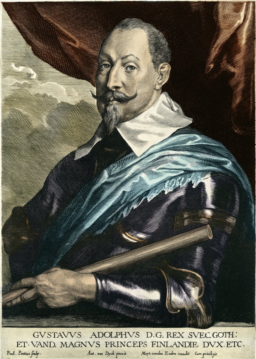 Gustavo II Adolfo Vasa da Paulus Pontius