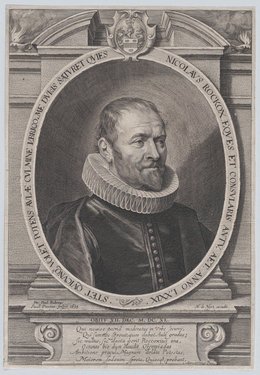 Ritratto di Nicholaes Rockox da Paulus Pontius