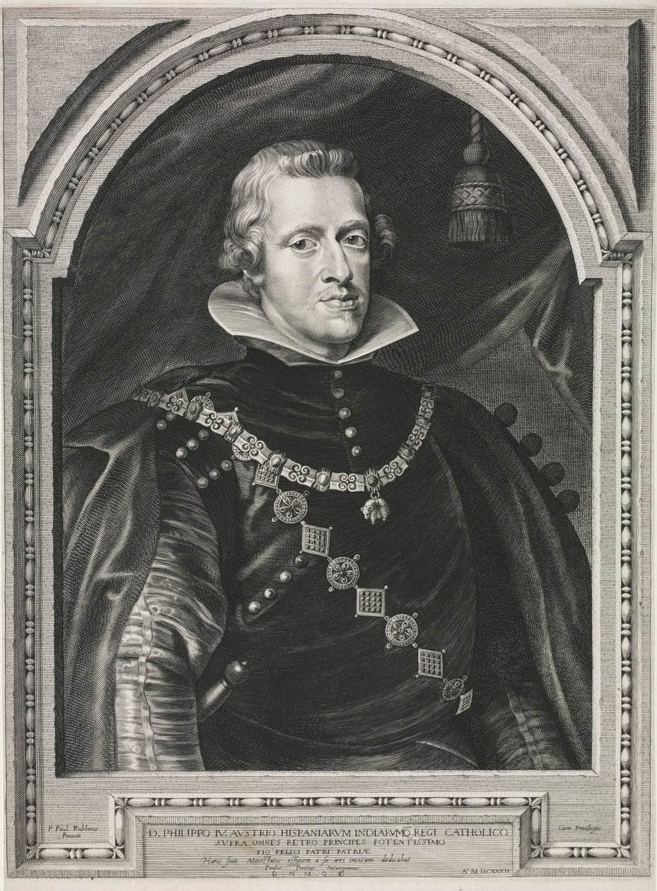 Ritratto di Filippo IV da Paulus Pontius