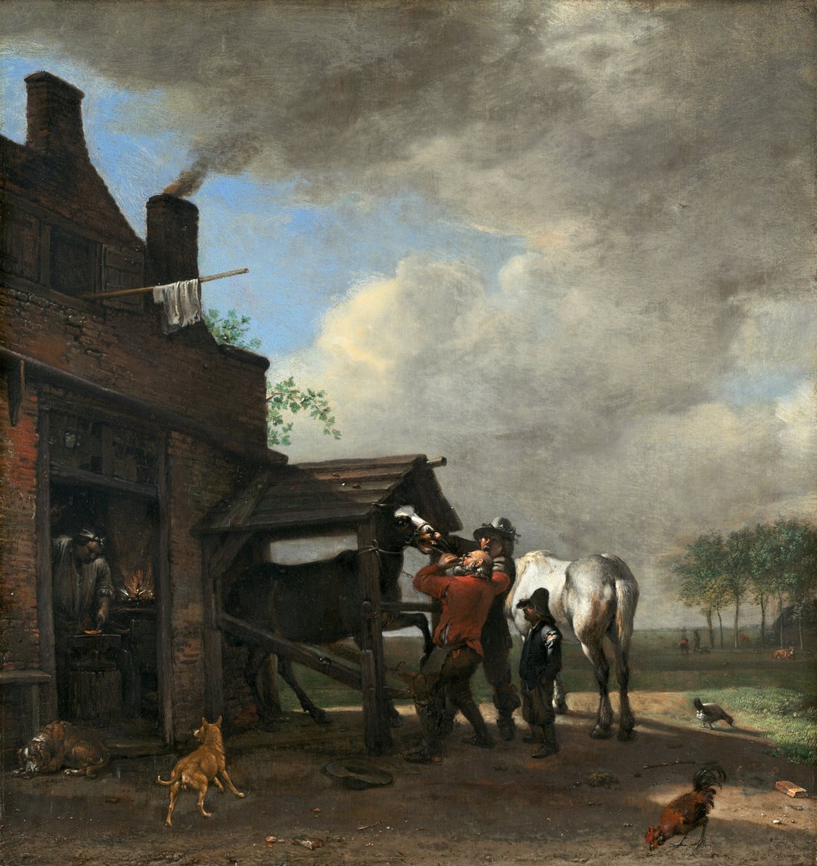 Bottega di un maniscalco da Paulus Potter