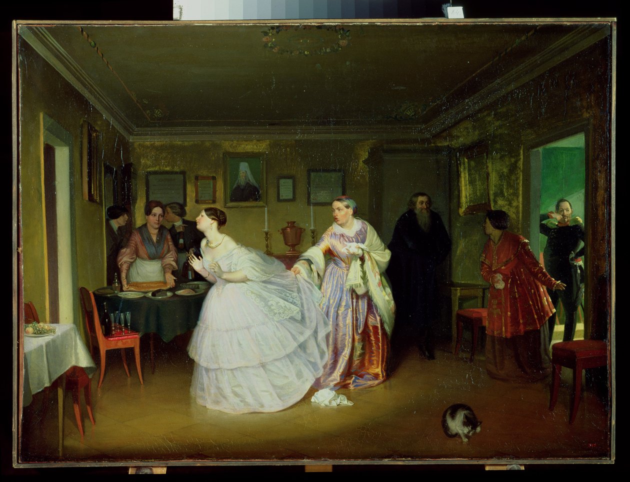 La proposta di matrimonio del maggiore, 1851 da Pavel Andreevich Fedotov