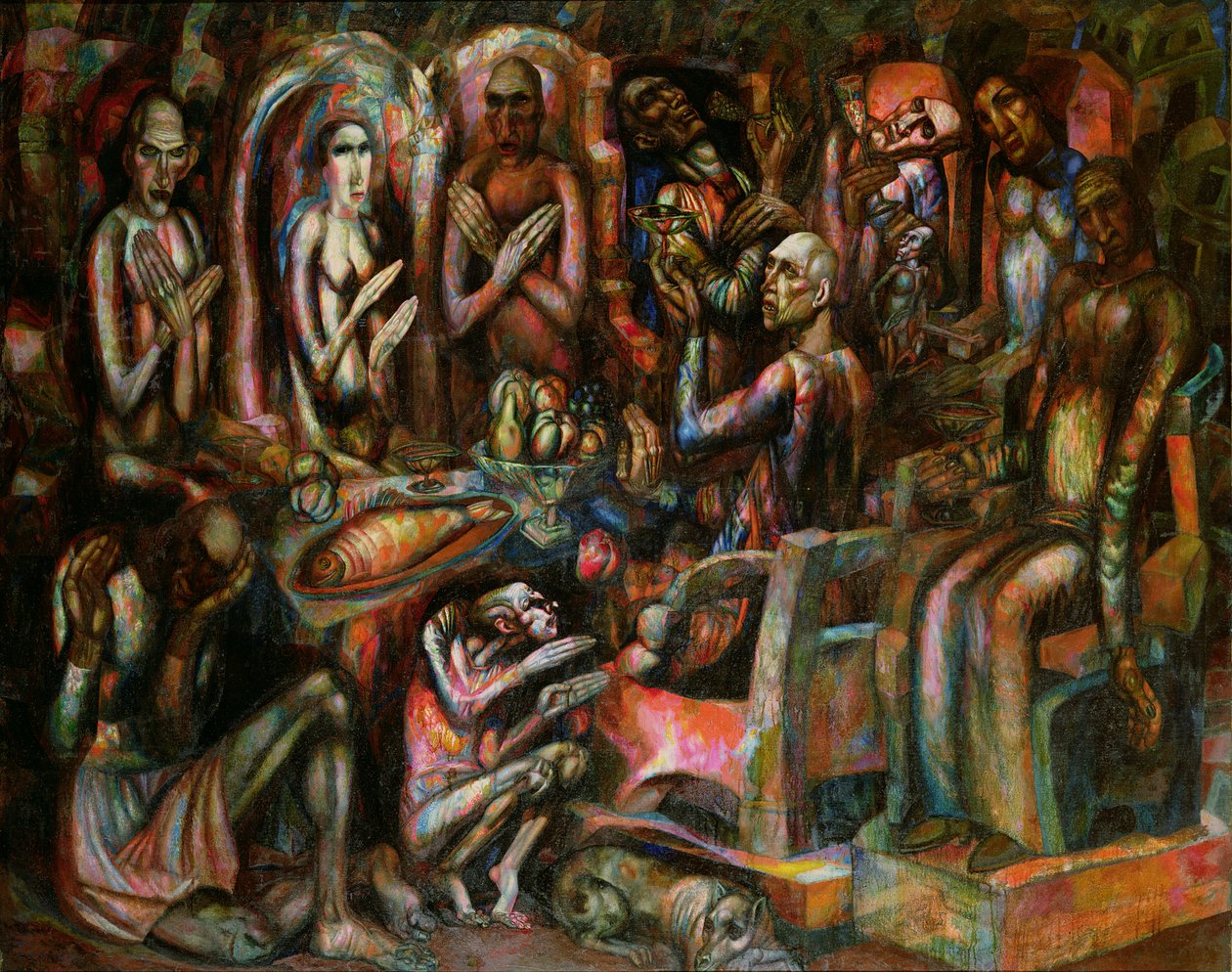 Festa dei Re, 1913 da Pawel Nikolajewitsch Filonow