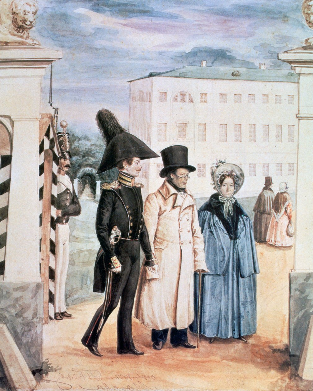 La passeggiata, 1837 da Pavel Andreevich Fedotov