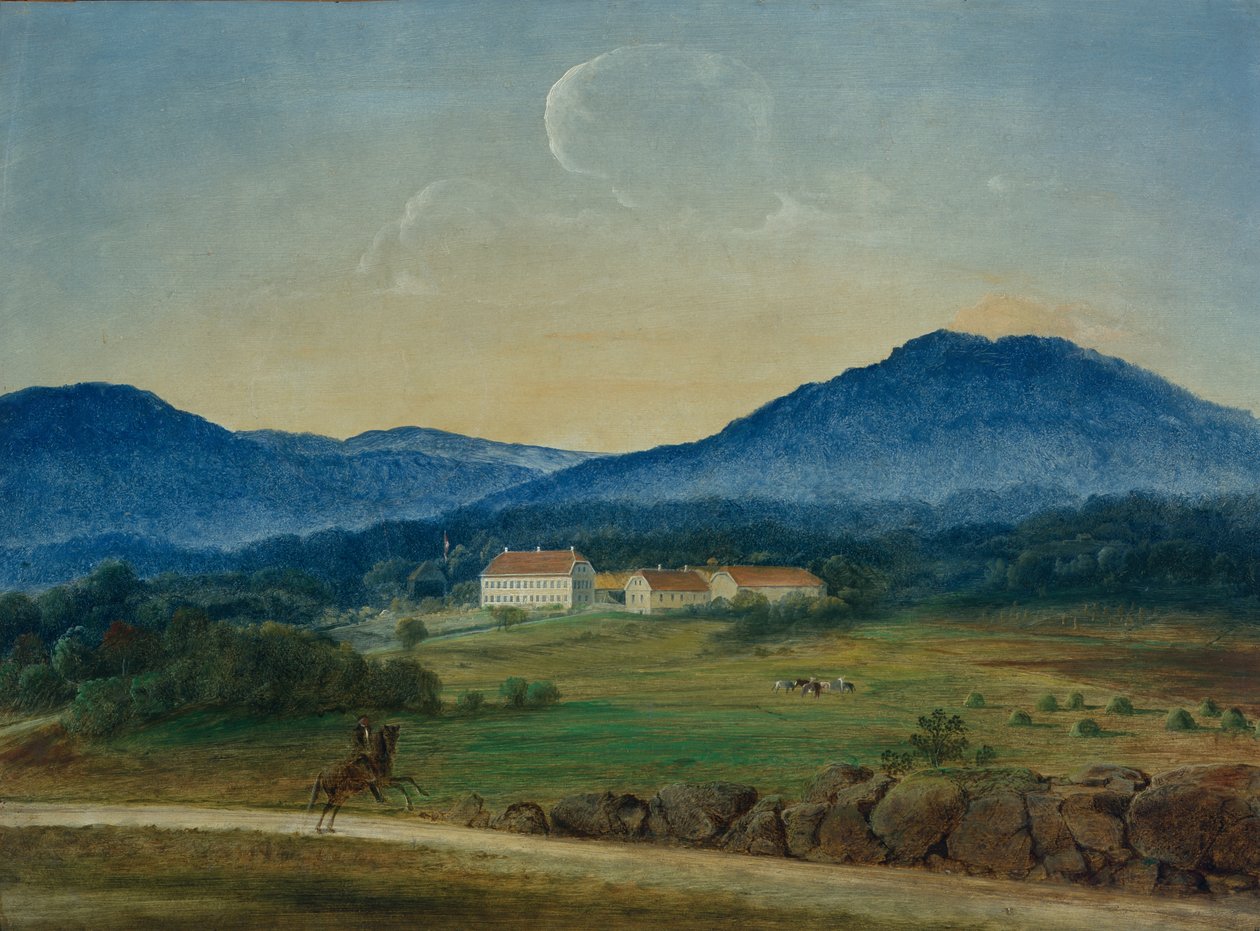 Maniero di Riis da Peder Balke