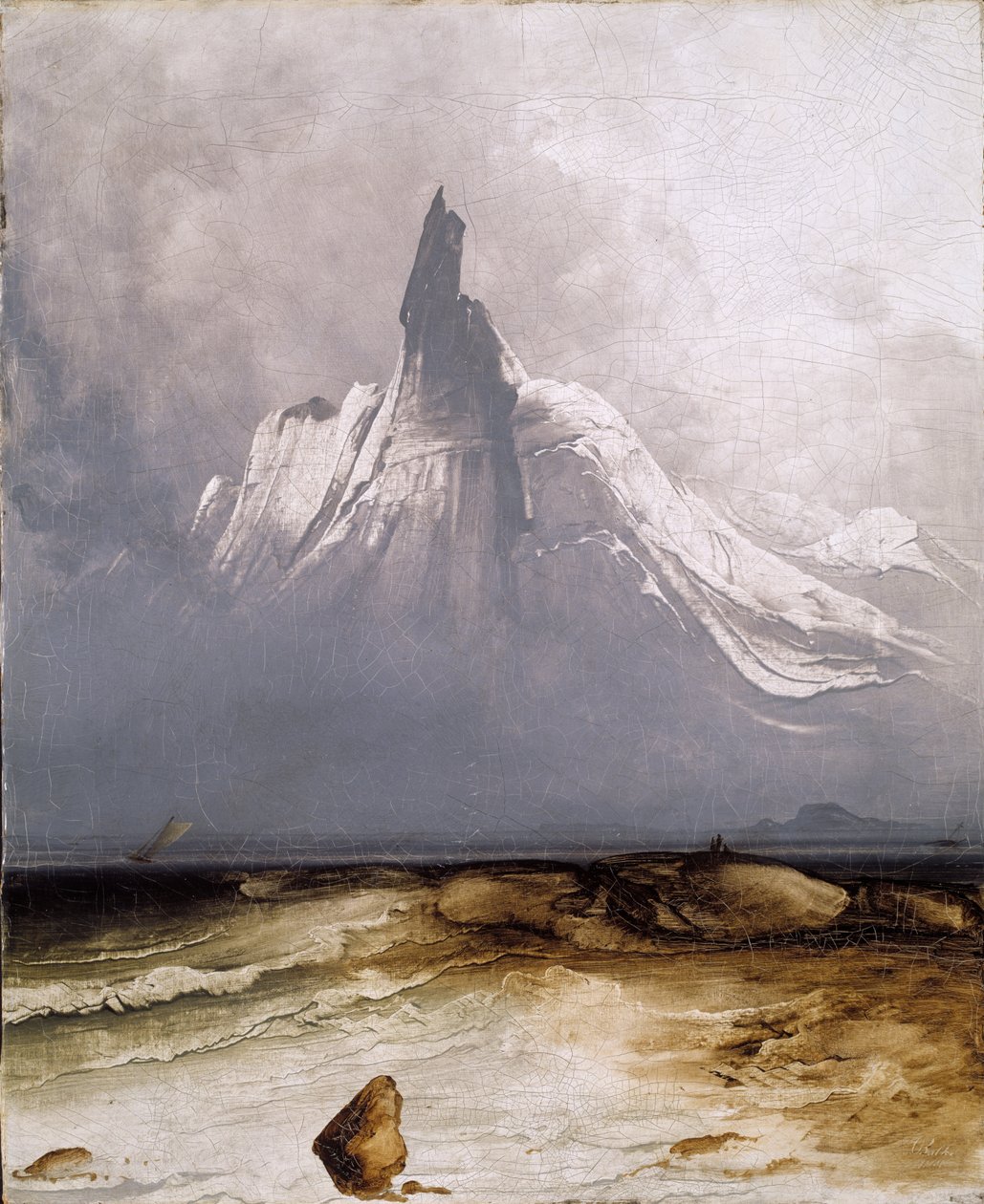 Stetind nella nebbia da Peder Balke