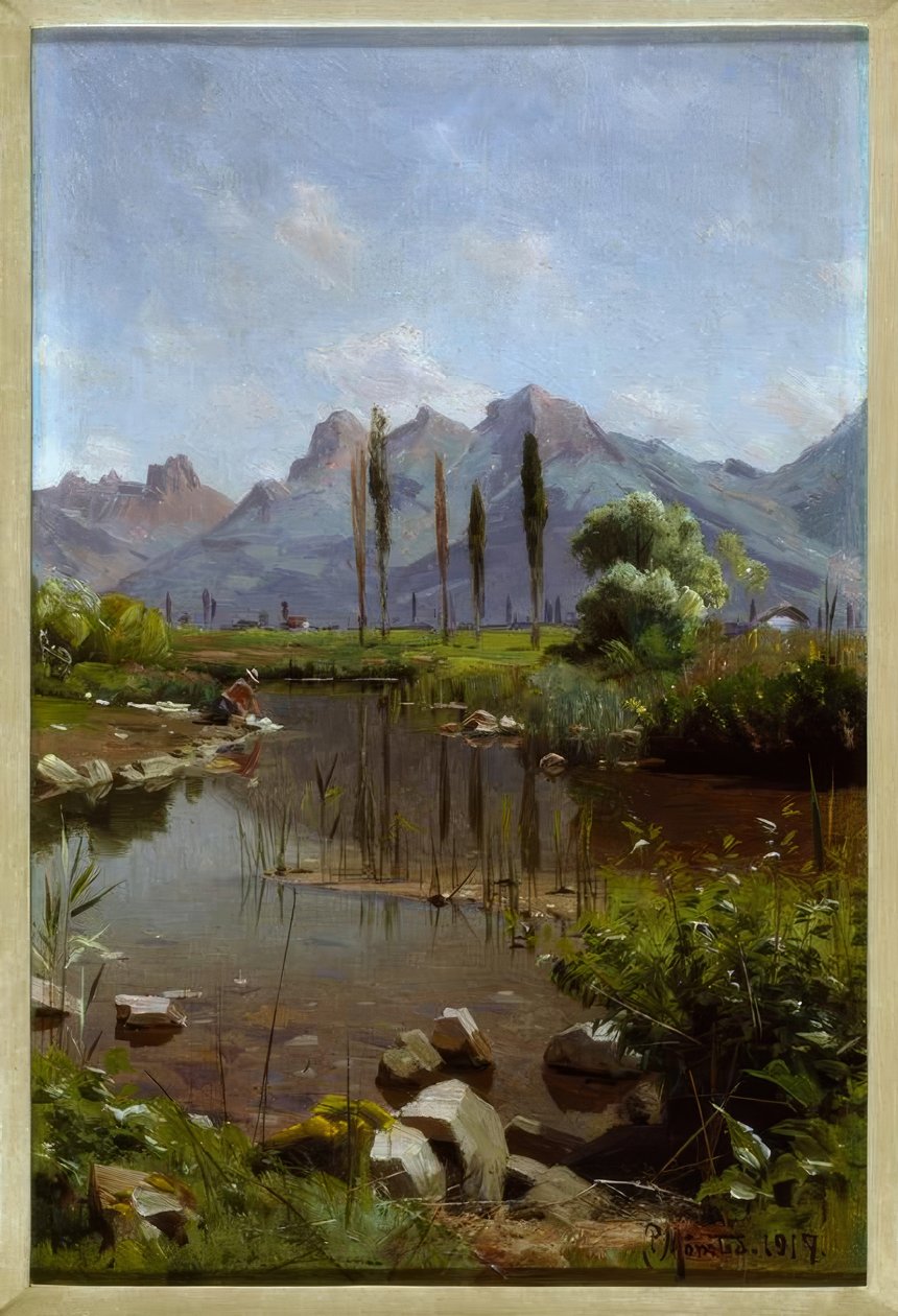 Riva del lago di Ginevra da Peder Monsted