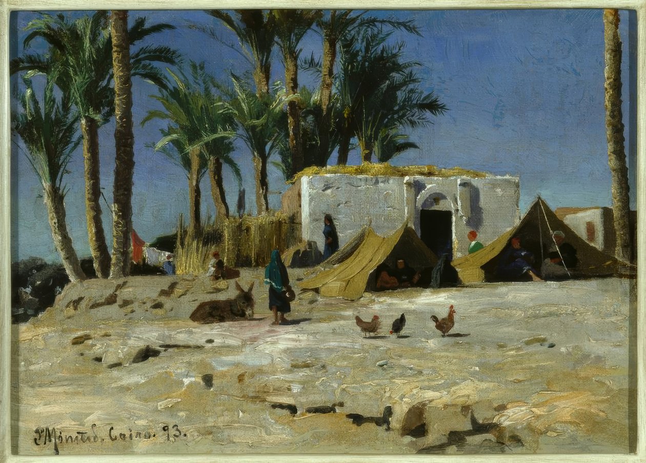 Accampamento beduino al Cairo da Peder Monsted