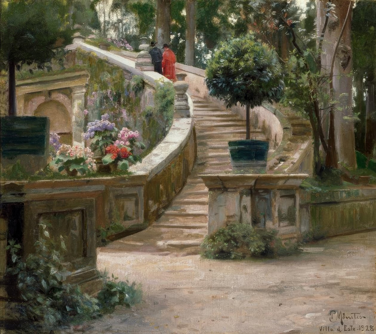 Nel parco della Villa d