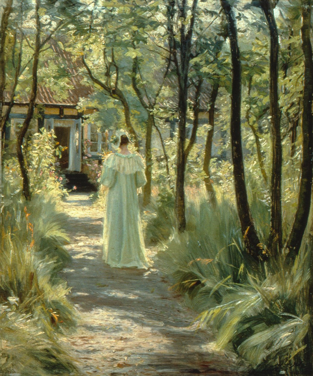 Marie nel giardino da Peder Severin Krøyer