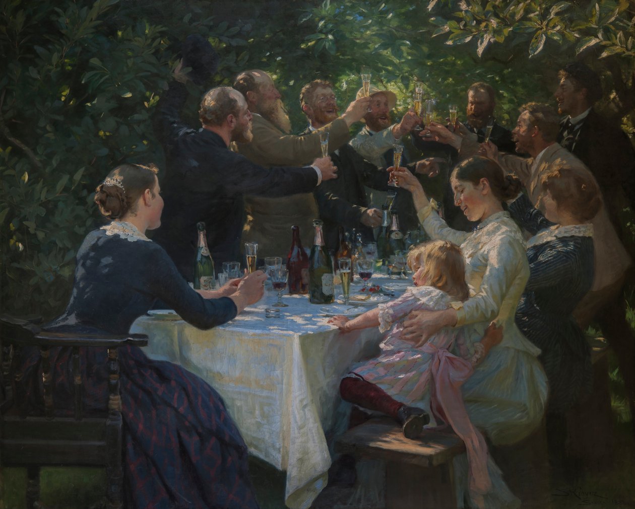 Hip, Hip, Hurrah! da Peder Severin Krøyer
