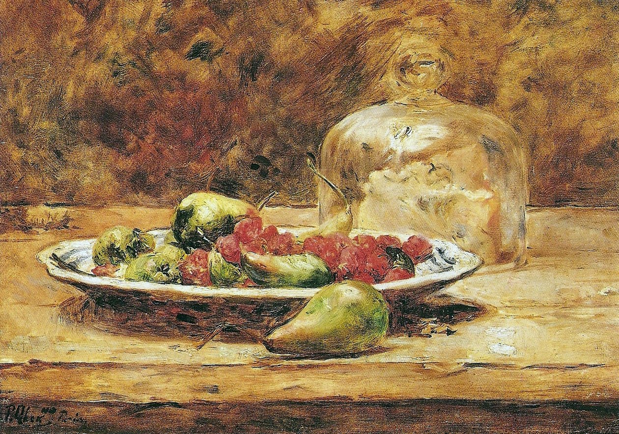 Natura morta - Pere e fragole da Pedro Alexandrino Borges