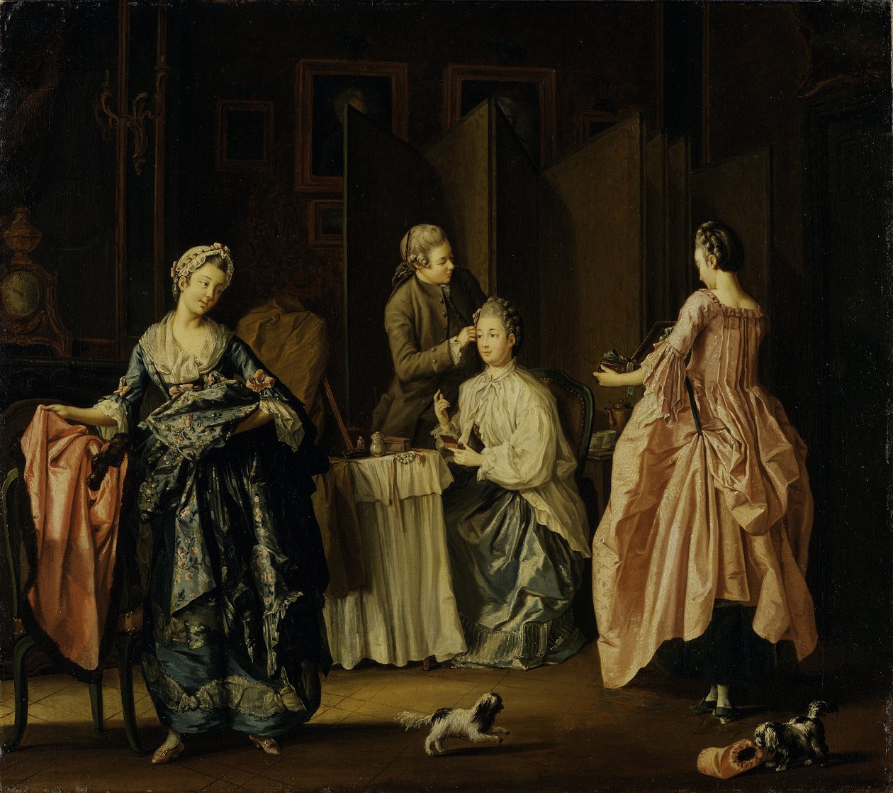 La toilette del mattino, scena di boudoir da Pehr Hilleström