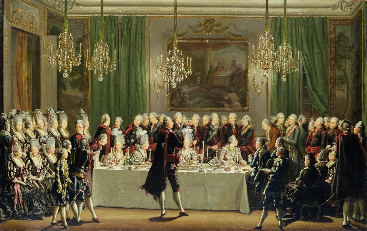 Palazzo di Stoccolma, vigilia di Capodanno 1779 da Pehr Hilleström