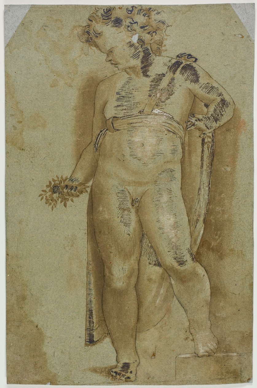 Putto che tiene fiori da Pellegrino Tibaldi