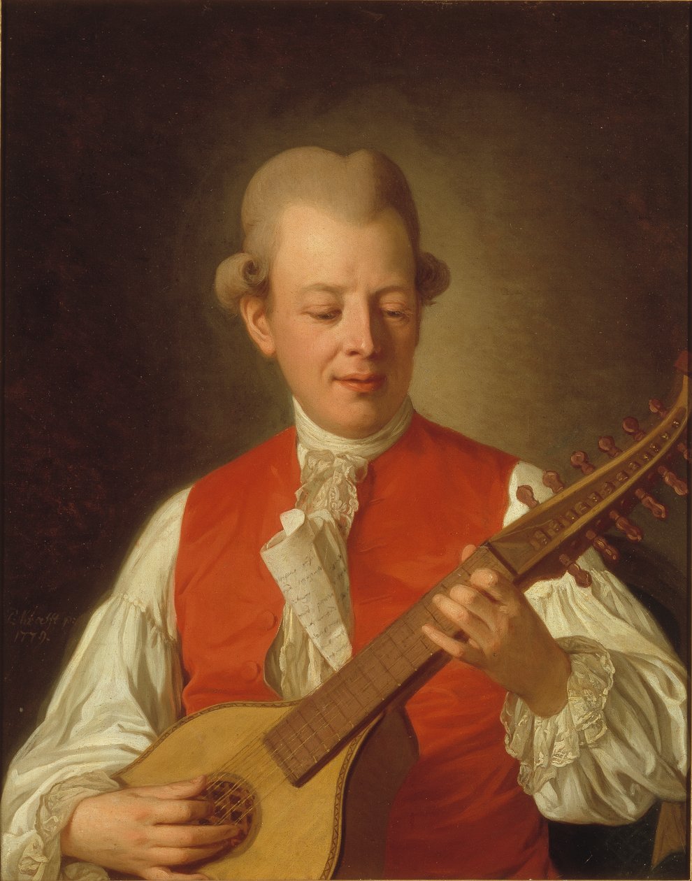 Ritratto del poeta Carl Mikael Bellman (1740-95) 1779 da Per Krafft