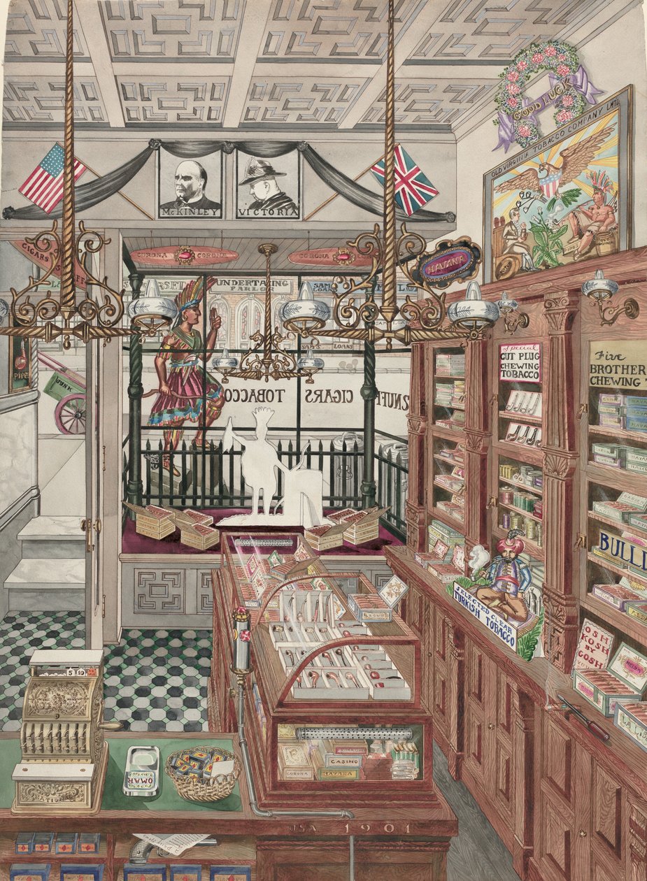 Negozio di Sigari, 1901 da Perkins Harnly