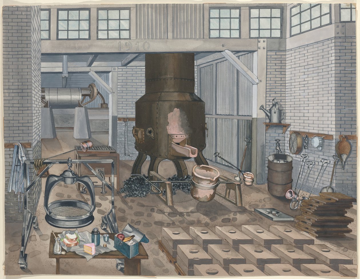 Fonderia di ferro, 1910 da Perkins Harnly