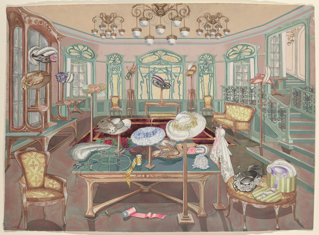 Negozio di Cappelli, 1905 da Perkins Harnly
