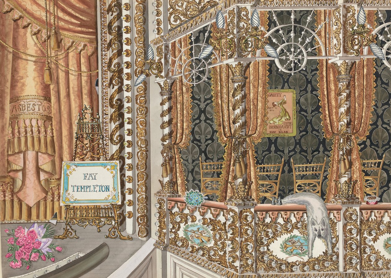 Palco del Teatro, 1892, c. 1947 da Perkins Harnly