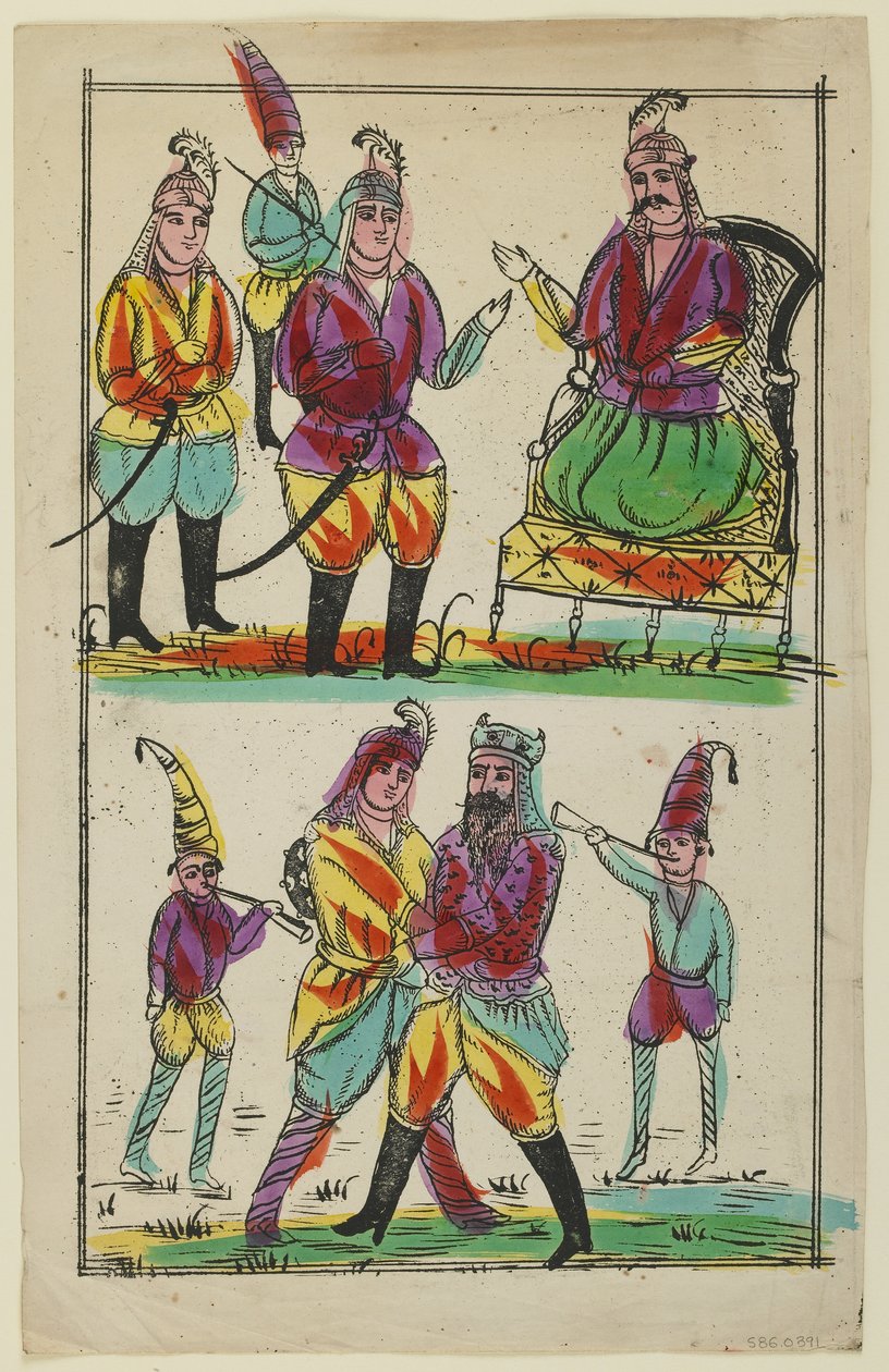 Scena dal "Shahnama" da Persian School