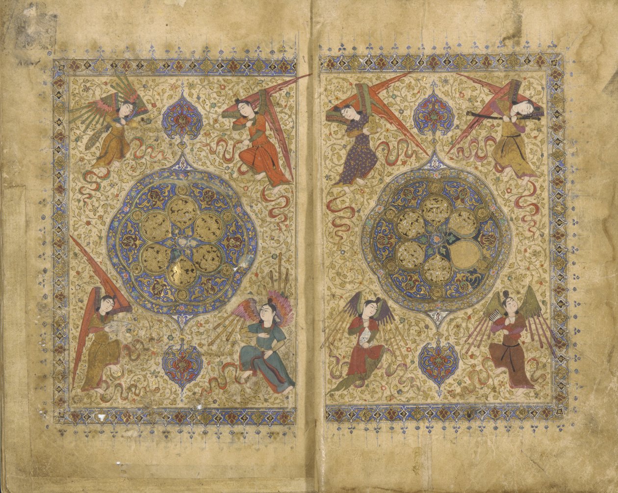 Khamsa e Divan di Khwaju Kirmani da Persian School
