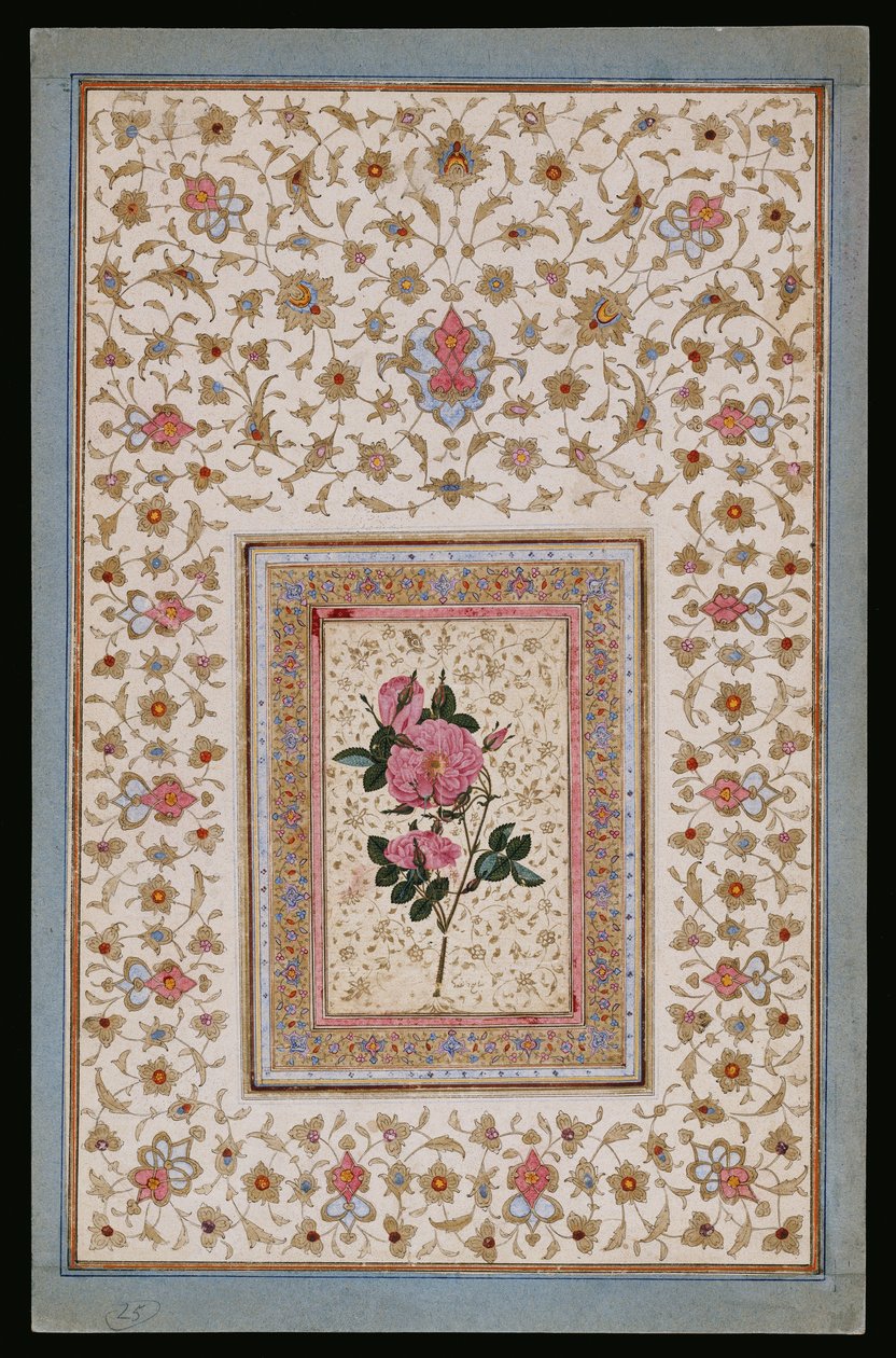 Studio di una rosa da Persian School