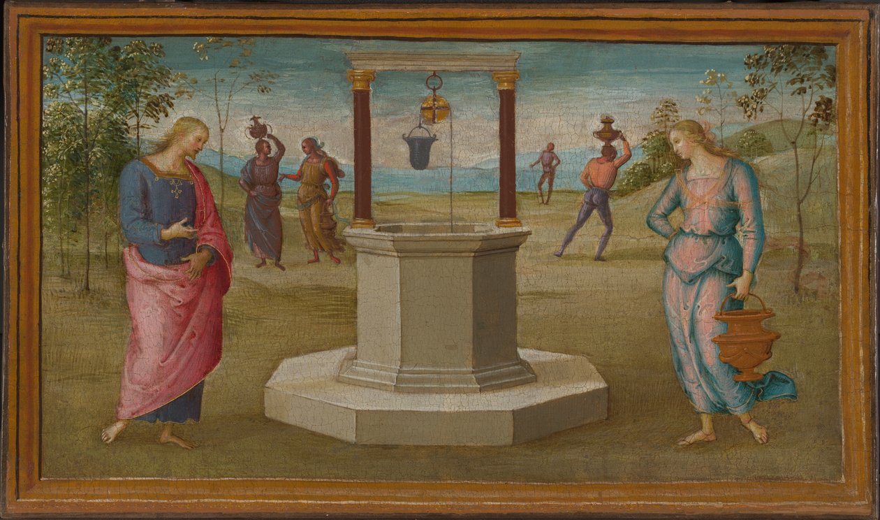 Cristo e la donna di Samaria da Perugino