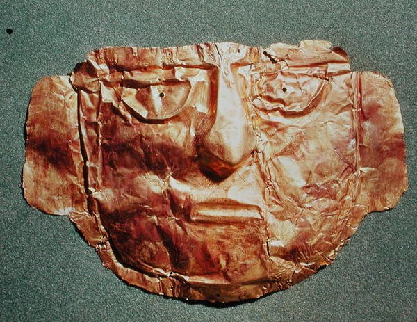 Maschera di mummia, dal Perù da Peruvian School