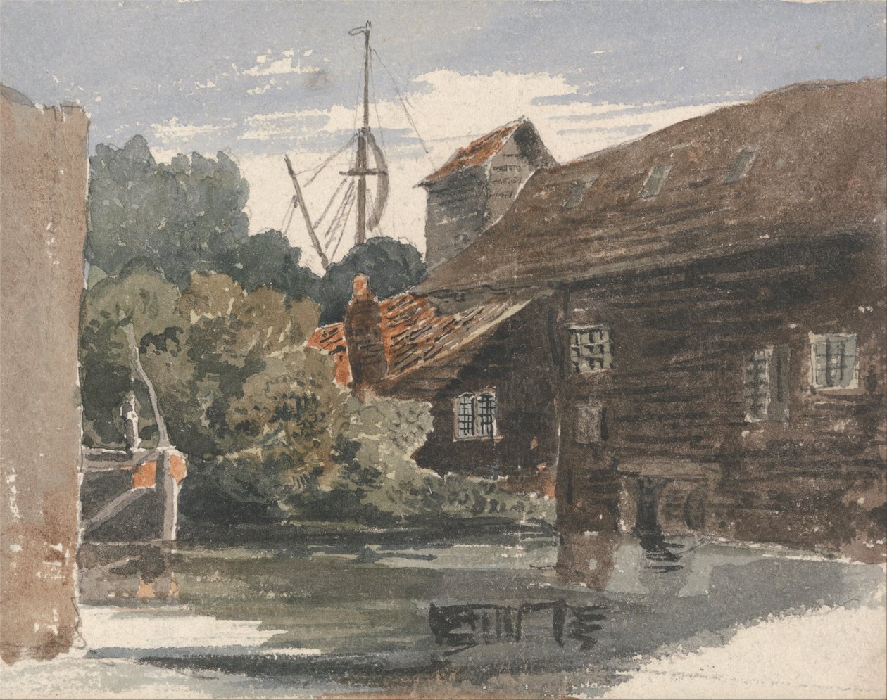 Mulino a Teddington sul Tamigi da Peter de Wint